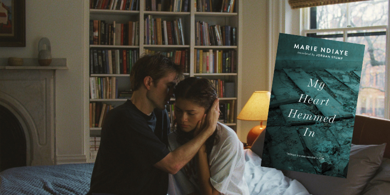 Zendaya and Robert Pattinson in The Drama, with book
