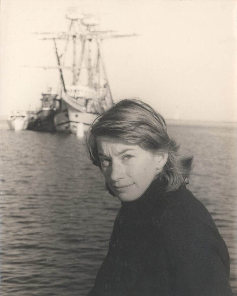 Mary Oliver on a boat