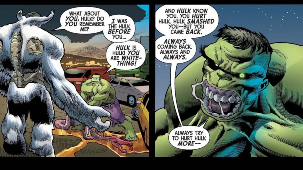 Xemnu hypnotizes everyone but Hulk