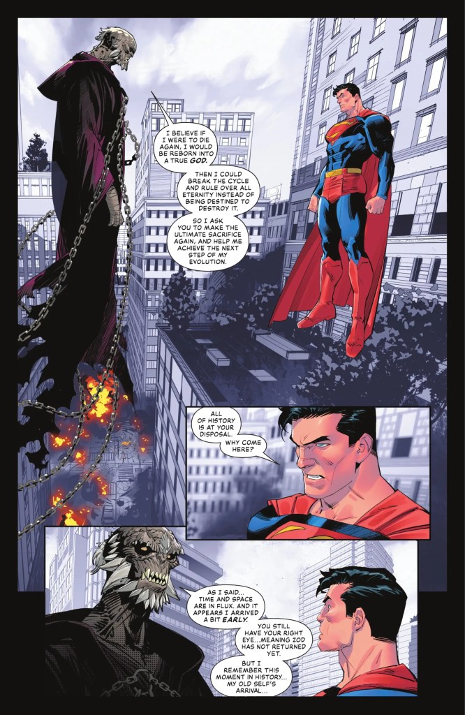 Doomsday warns Superman about Kingdom of Zod