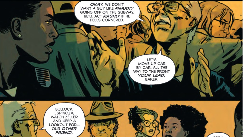 Jim Gordon laying out the plan for his fellow officers
