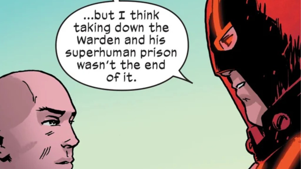 Juggernaut and Xavier speaking cordially