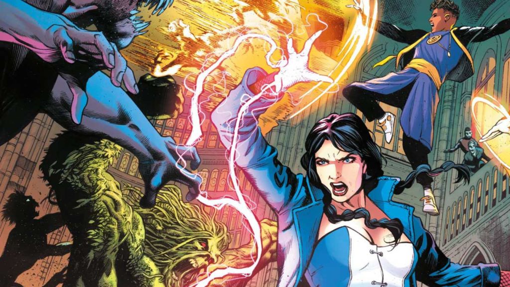 Zatanna leading the Justice League Dark in DC Comics