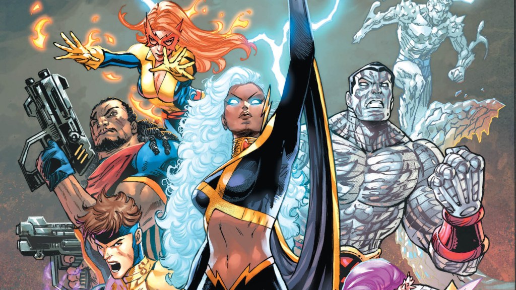 Firestar, Justice, Colossus, Iceman, Bishop