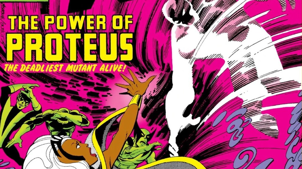 Proteus on the cover of X-Men comics