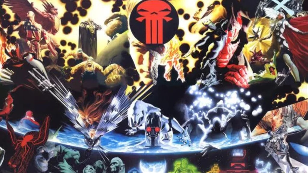 The 14 covers of Earth X put together in one image