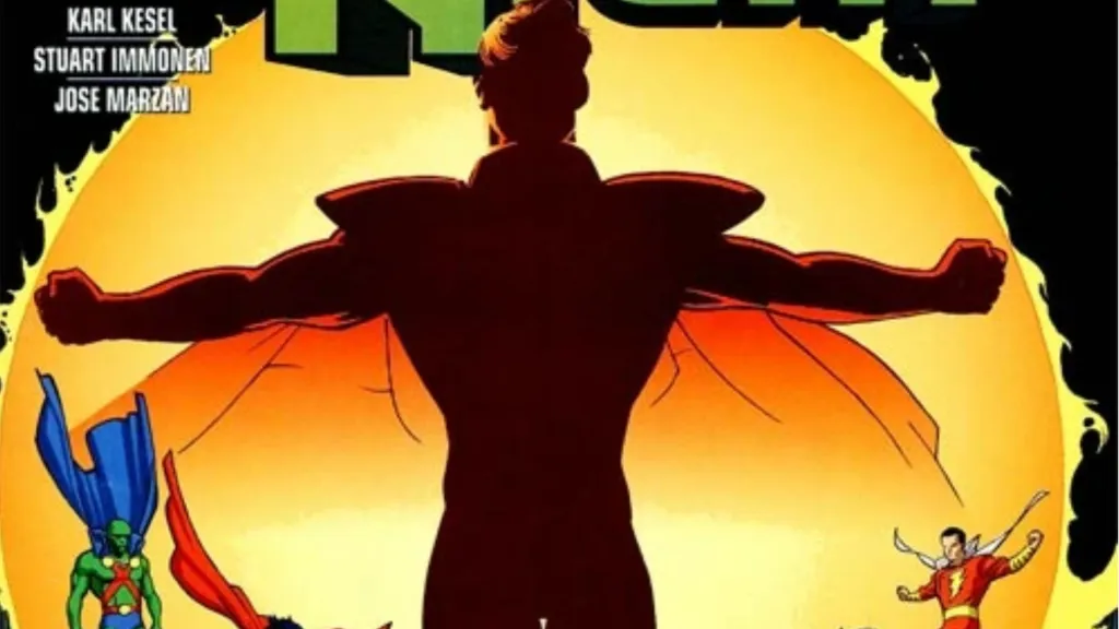 Hal Jordan's silhouette in front of the rekindled sun