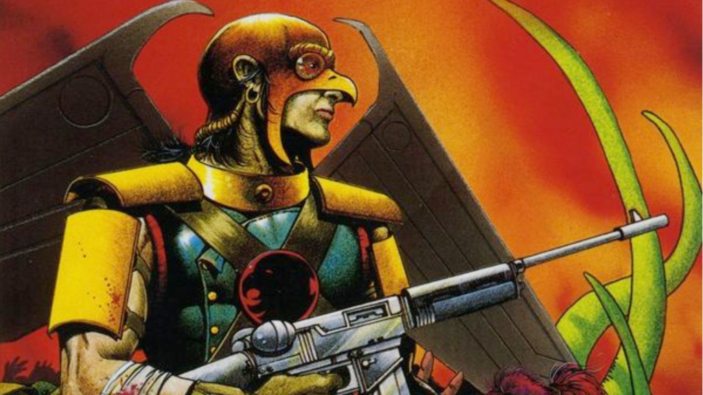 Katar Hol holding a rifle