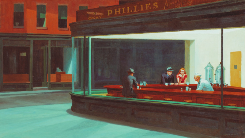 The Story Behind Edward Hopper’s Iconic Painting, “Nighthawks”