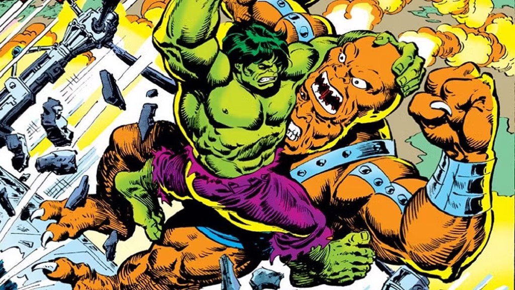 The Hulk vs Bi-Beast in Marvel Comics