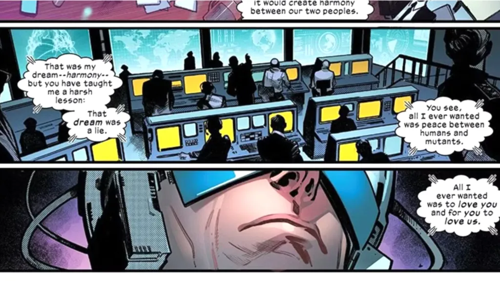 Xavier telling the world his dream was dead