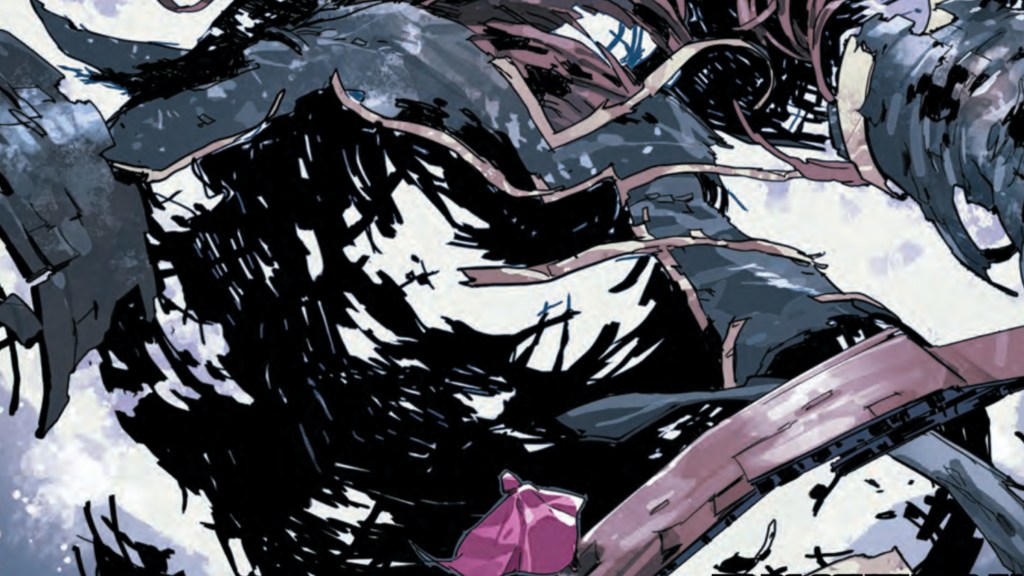 Pandora standing in the wreckage of the Anti-Monitor